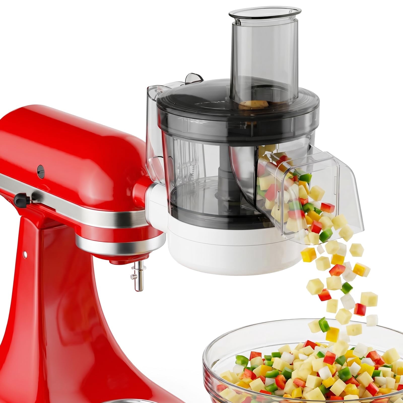 GVODE 5-in-1 Food Processor Attachment Compatible with KitchenAid Stand Mixers